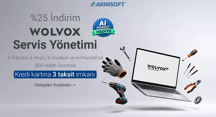Wolvox Servis %25 + AI Modülü Hediye